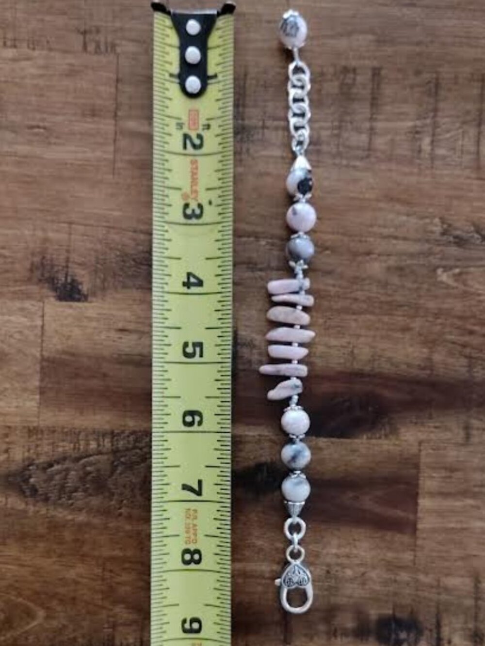 PINK OPAL BRACELET and EARRINGS Hand Crafted New